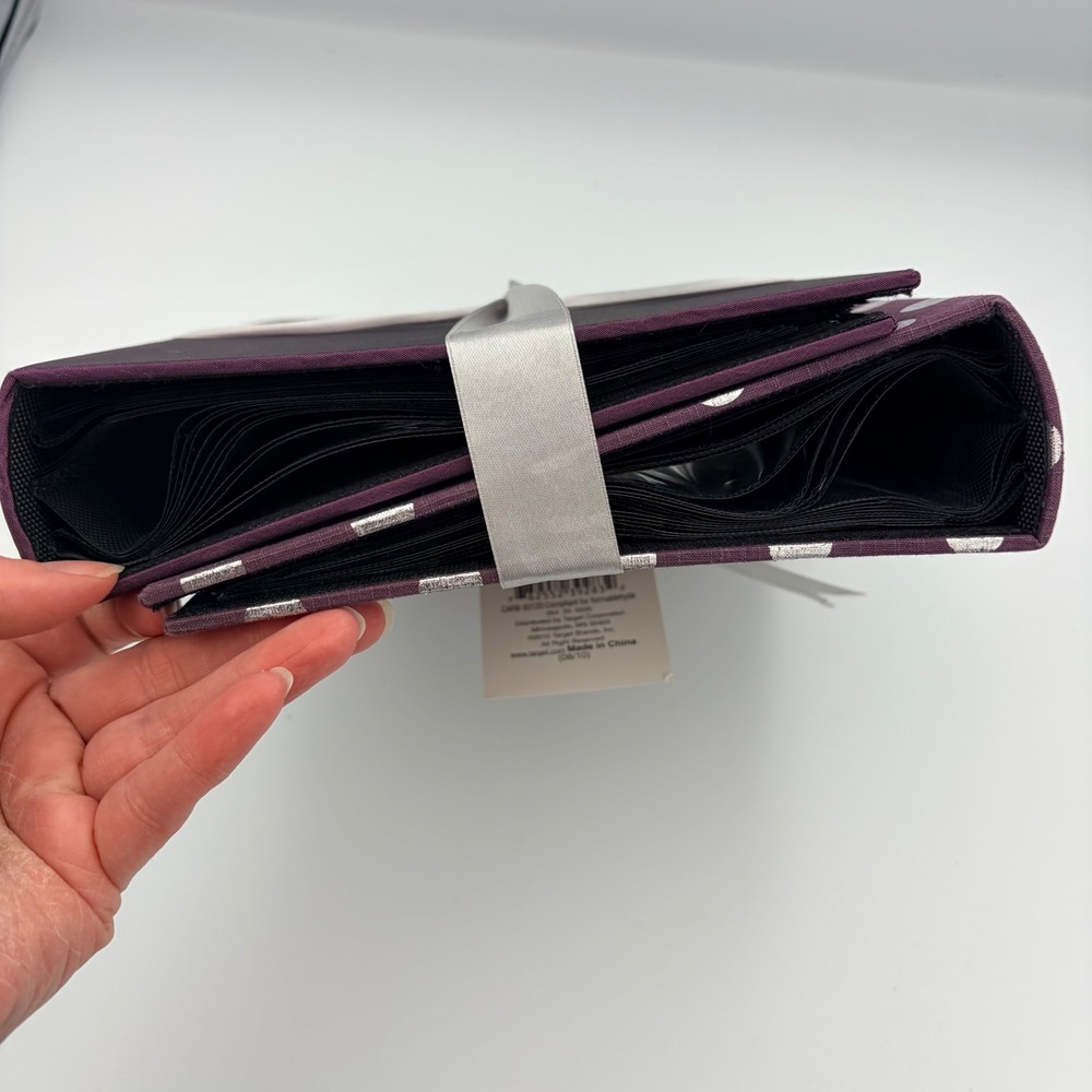 Target 2 Photo Album Gift Set Purple Silver Polka Dot 80 Photos Acid Free Pocket - Picture 4 of 9